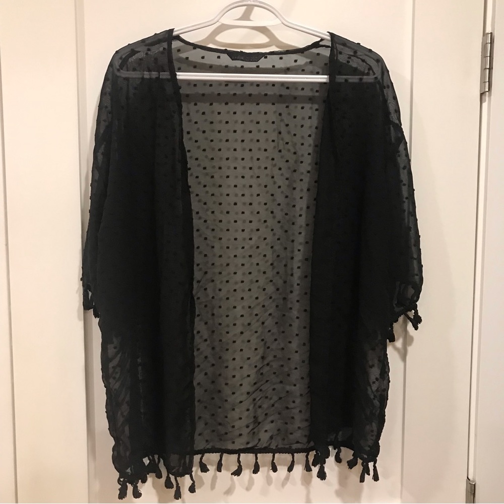 Sheer black coverup - $5 add on